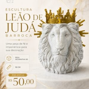 Escultura Leão de Judá Barroca