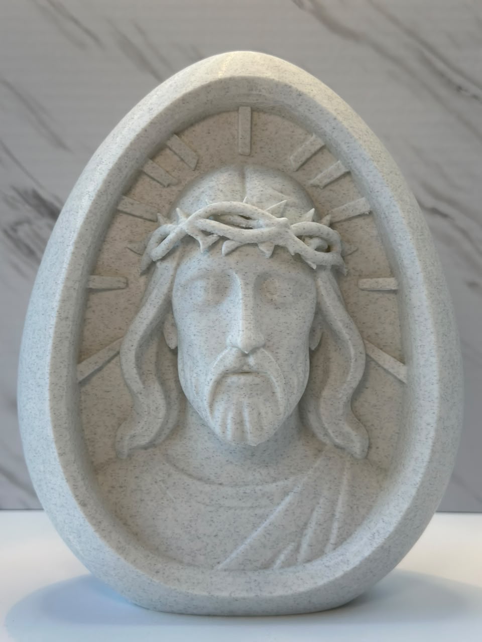 Escultura Oval de Jesus - Imagem 4