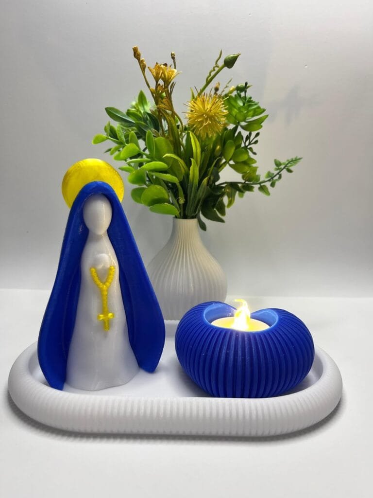 Nossa Senhora Resplendor Azul Anil