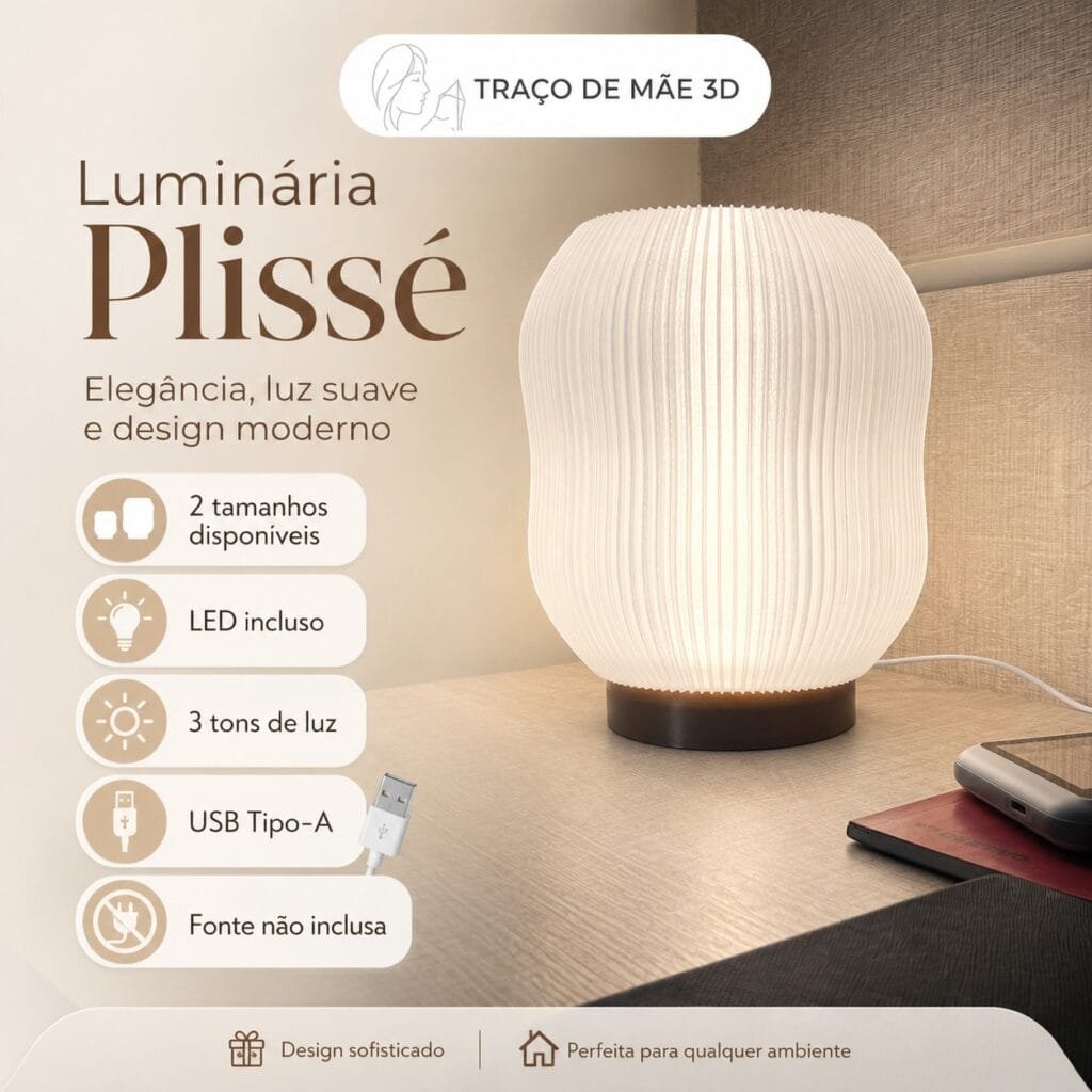 Luminária Plissê 2.3