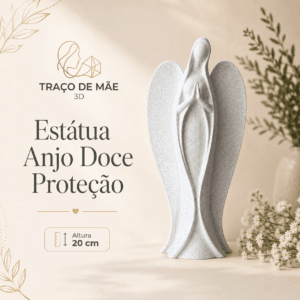 Kit Estátua Anjo Doce Proteção