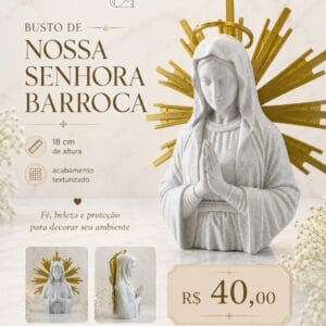 Busto de Nossa Senhora Barroca