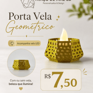 Porta Vela Geométrico