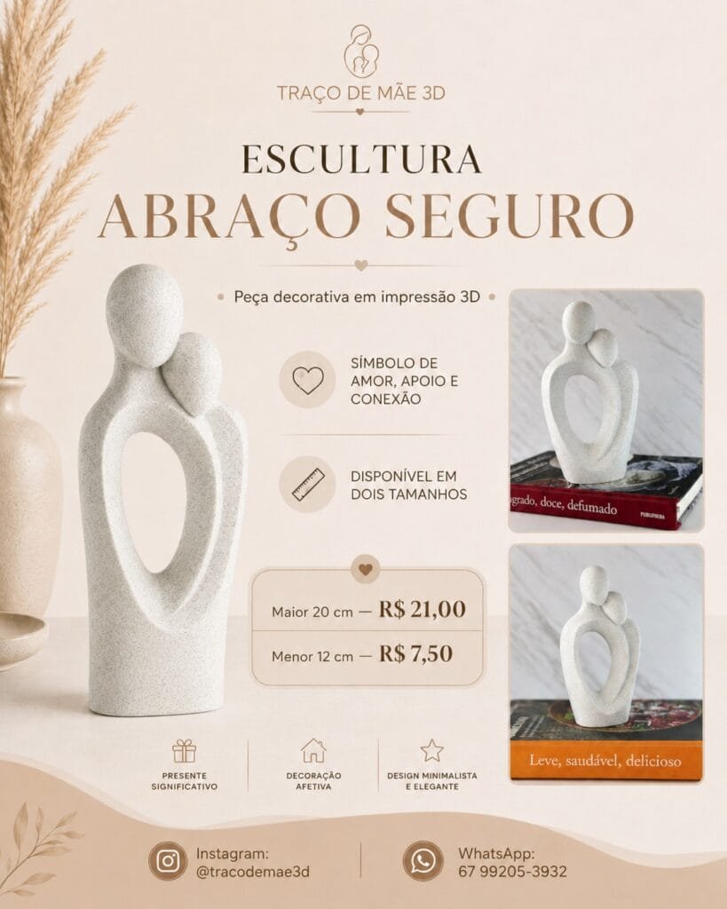Escultura Abraço Seguro 2.0